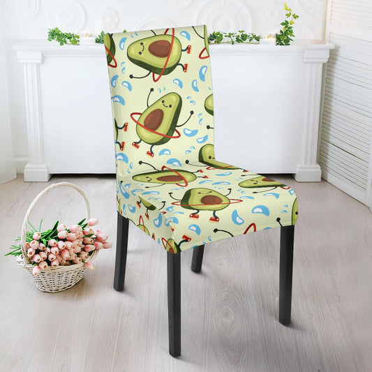 Avocado Pattern Print Design AC02 Dining Chair Slipcover-JORJUNE.COM
