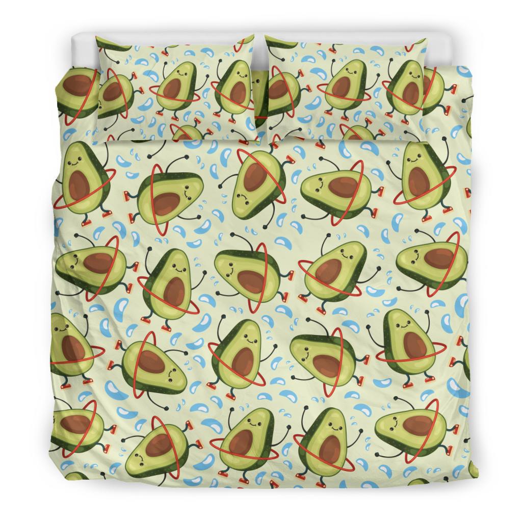 Avocado Pattern Print Design AC02 Duvet Cover Bedding Set-JORJUNE.COM