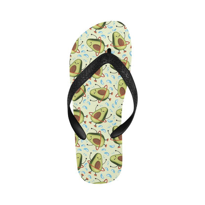 Avocado Pattern Print Design AC02 Flip Flops-JorJune