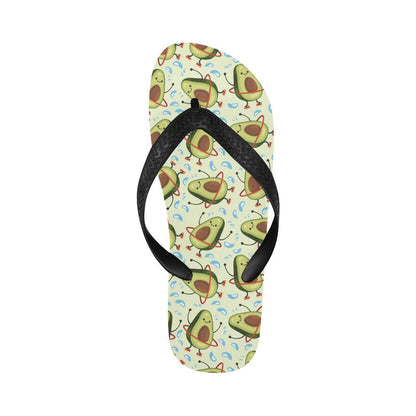 Avocado Pattern Print Design AC02 Flip Flops-JorJune