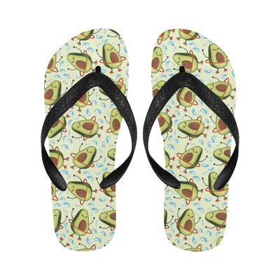 Avocado Pattern Print Design AC02 Flip Flops-JorJune