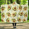 Avocado Pattern Print Design AC02 Hooded Blanket-JORJUNE.COM