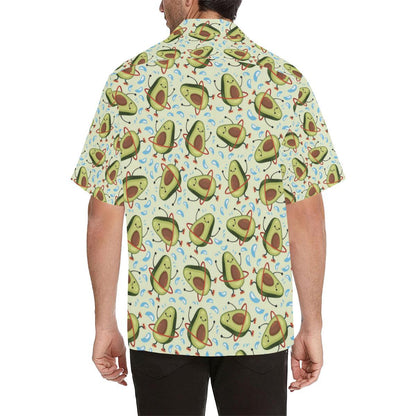 Avocado Pattern Print Design AC02 Men Hawaiian Shirt-JorJune