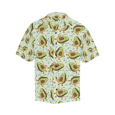 Avocado Pattern Print Design AC02 Men Hawaiian Shirt-JorJune