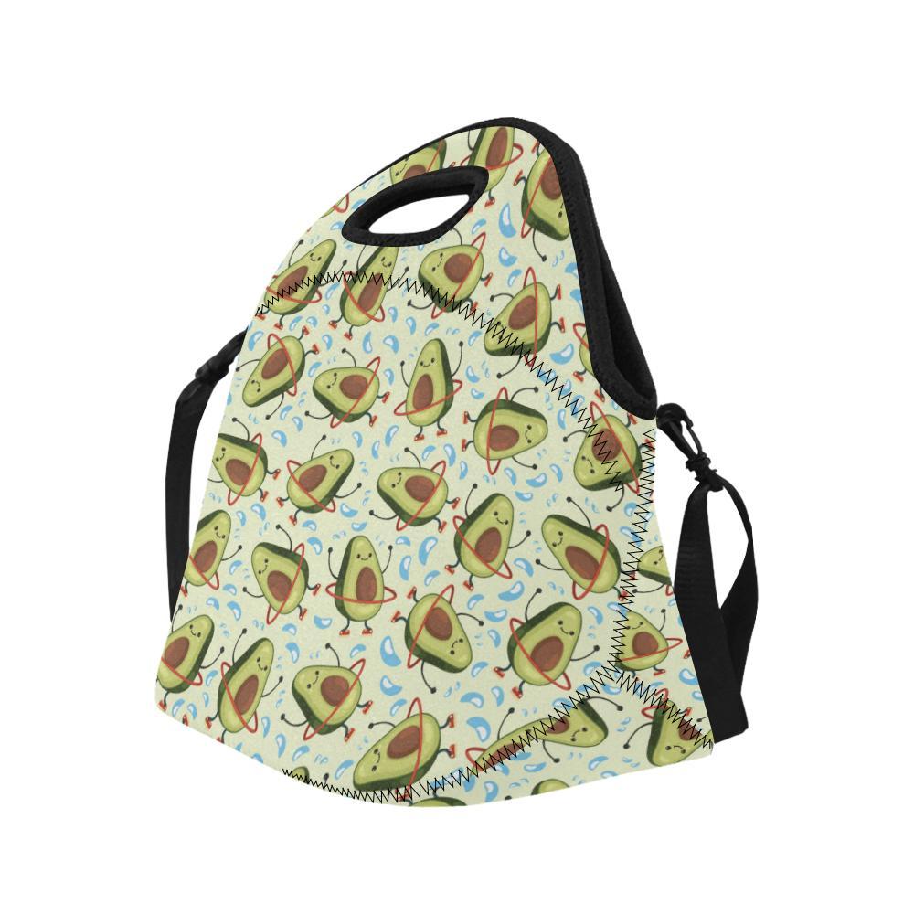 Avocado Pattern Print Design AC02 Neoprene Lunch Bag-JorJune