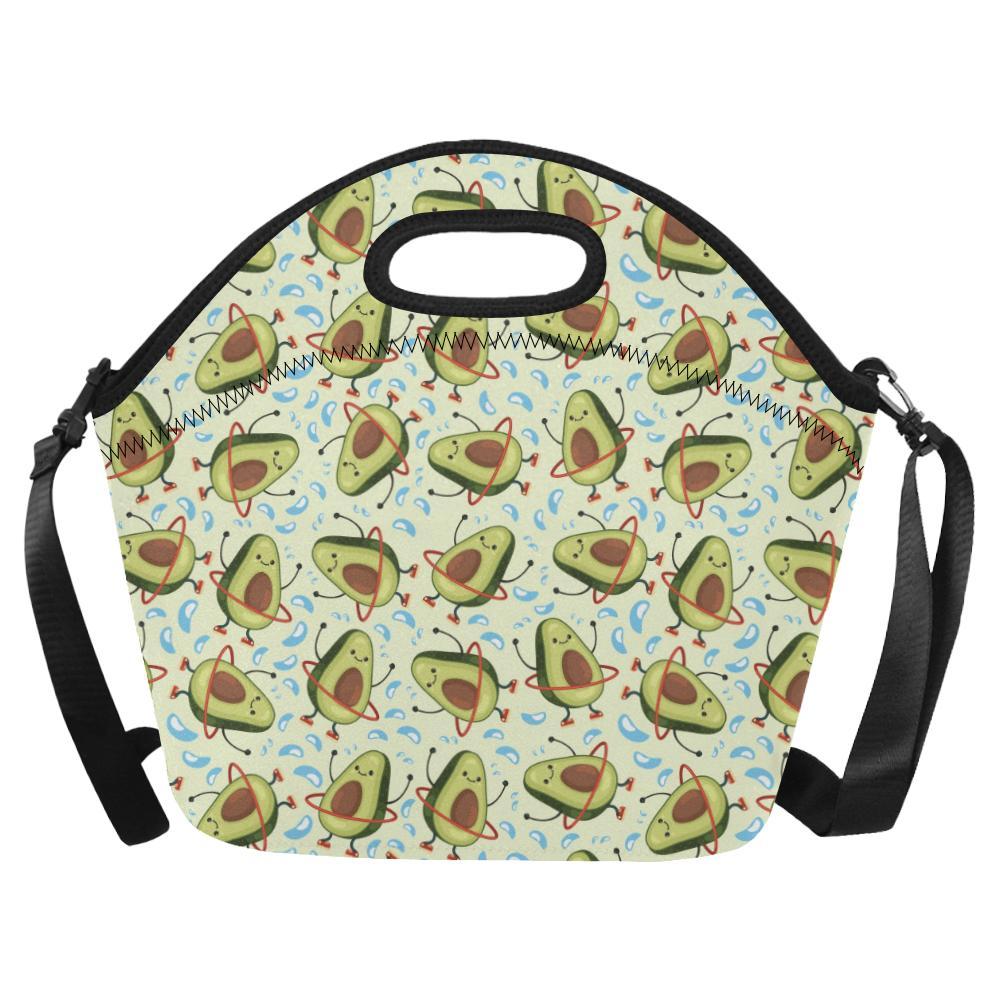 Avocado Pattern Print Design AC02 Neoprene Lunch Bag-JorJune