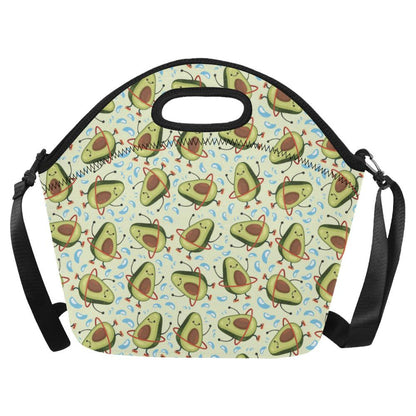 Avocado Pattern Print Design AC02 Neoprene Lunch Bag-JorJune