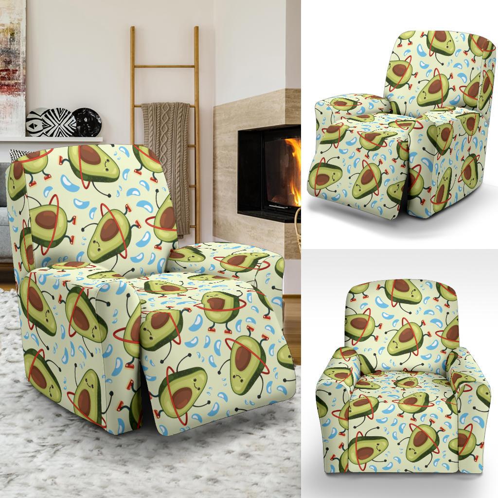 Avocado Pattern Print Design AC02 Recliner Slipcover-JORJUNE.COM