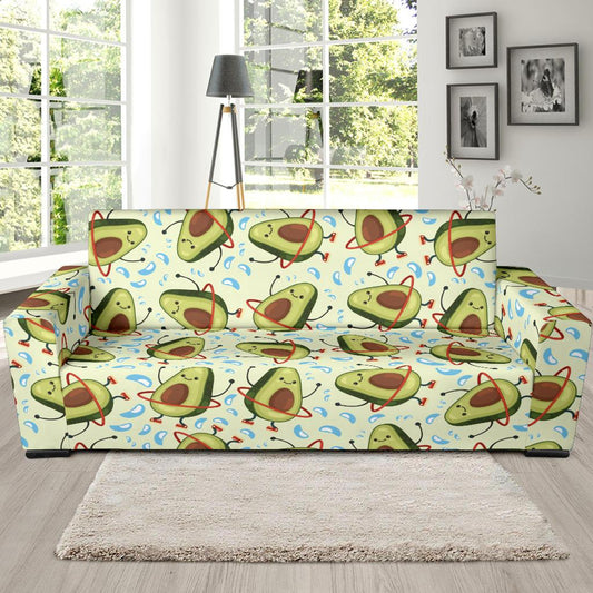 Avocado Pattern Print Design AC02 Sofa Slipcover-JORJUNE.COM
