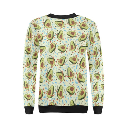 Avocado Pattern Print Design AC02 Women Long Sleeve Sweatshirt-JorJune