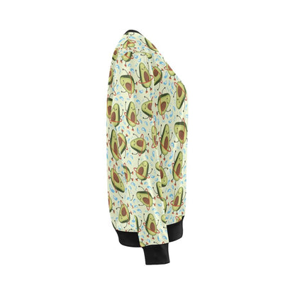 Avocado Pattern Print Design AC02 Women Long Sleeve Sweatshirt-JorJune