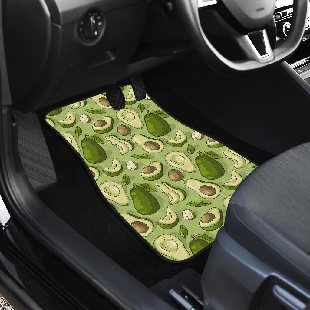 Avocado Pattern Print Design AC03 Car Floor Mats-JorJune