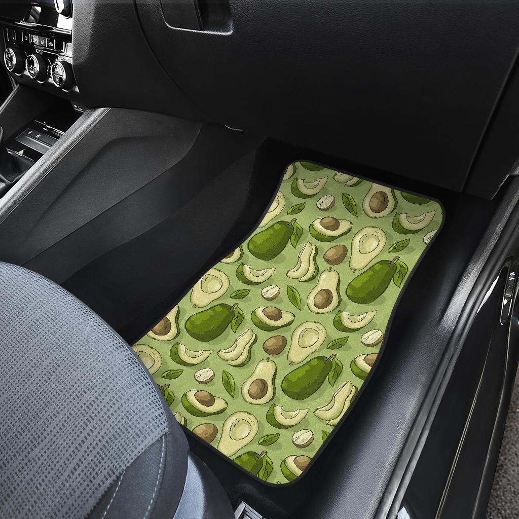 Avocado Pattern Print Design AC03 Car Floor Mats-JorJune