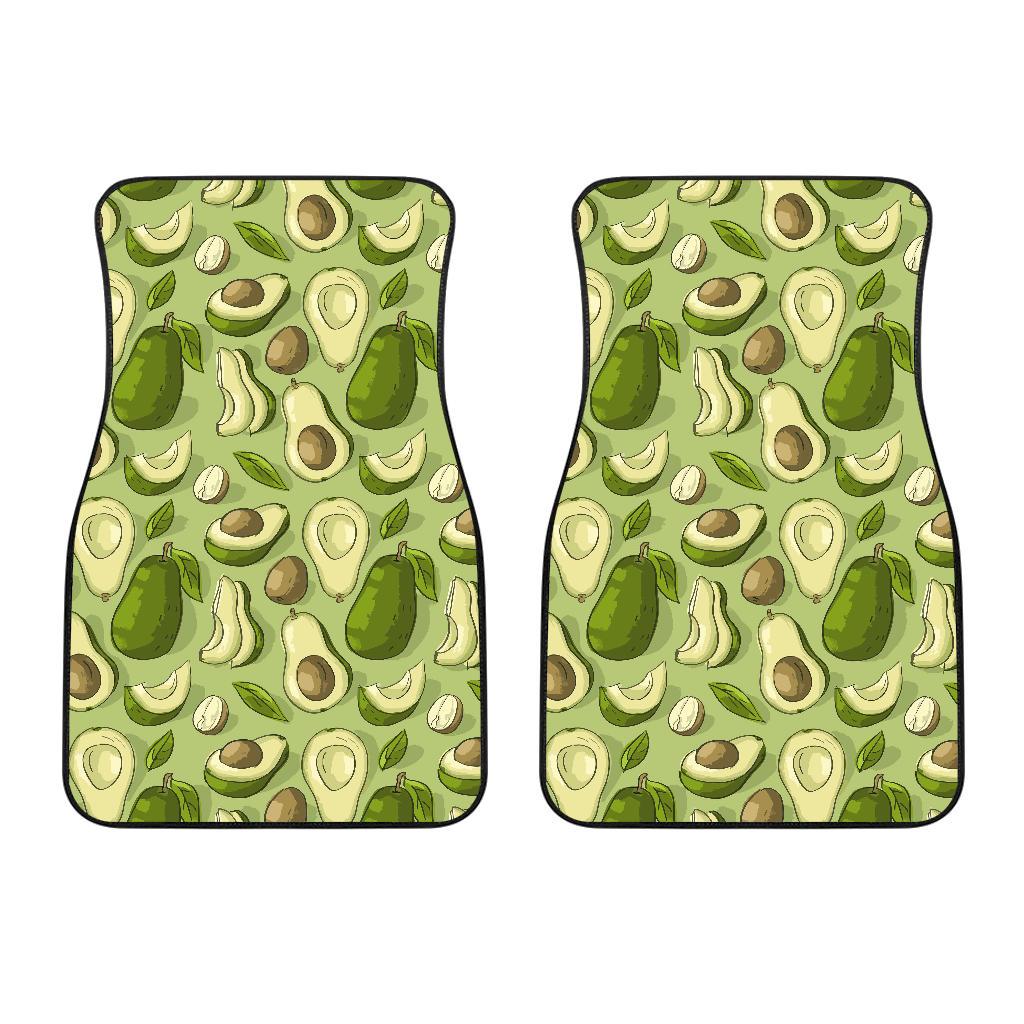 Avocado Pattern Print Design AC03 Car Floor Mats-JorJune