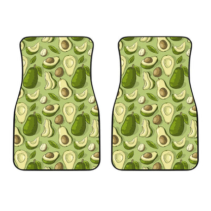 Avocado Pattern Print Design AC03 Car Floor Mats-JorJune