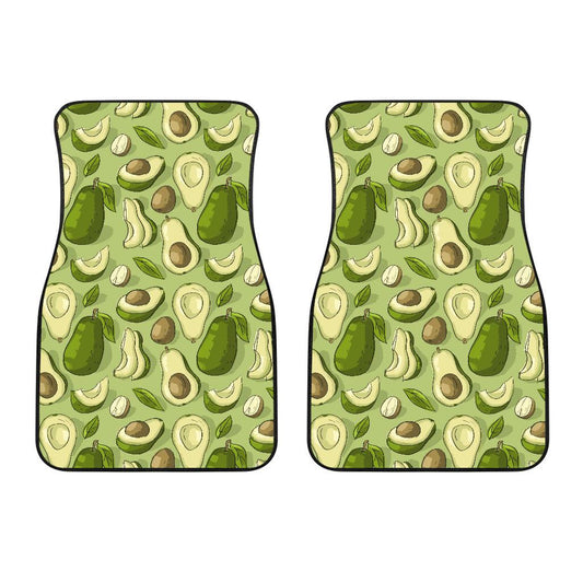 Avocado Pattern Print Design AC03 Car Floor Mats-JorJune