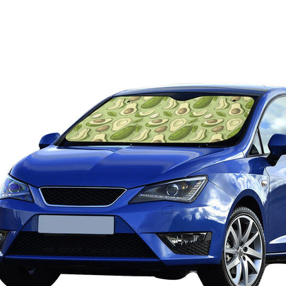 Avocado Pattern Print Design AC03 Car Sun Shade-JorJune