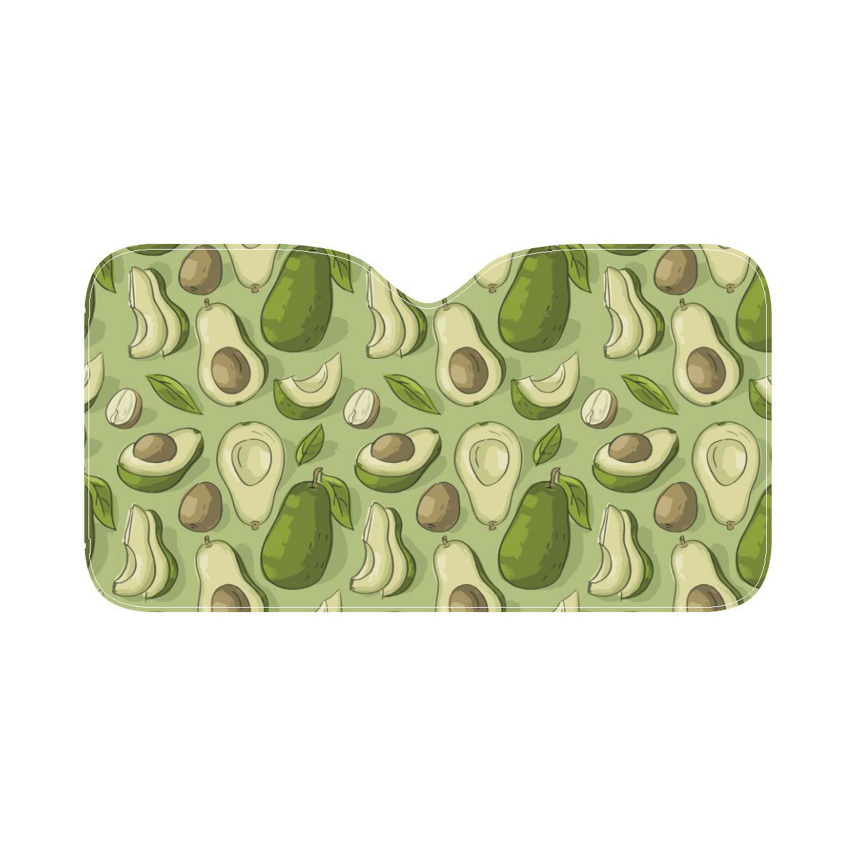 Avocado Pattern Print Design AC03 Car Sun Shade-JorJune