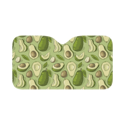 Avocado Pattern Print Design AC03 Car Sun Shade-JorJune