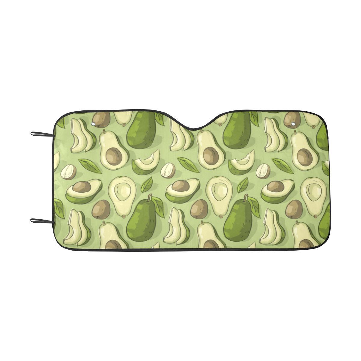 Avocado Pattern Print Design AC03 Car Sun Shade-JorJune