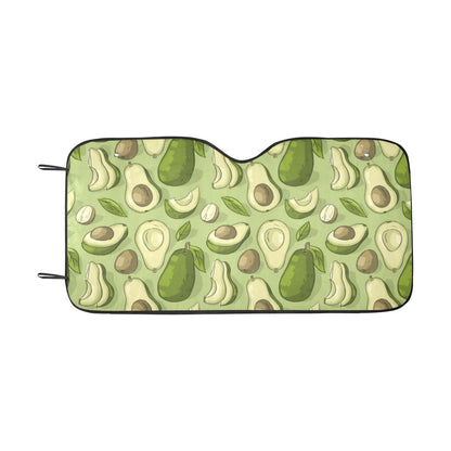 Avocado Pattern Print Design AC03 Car Sun Shade-JorJune