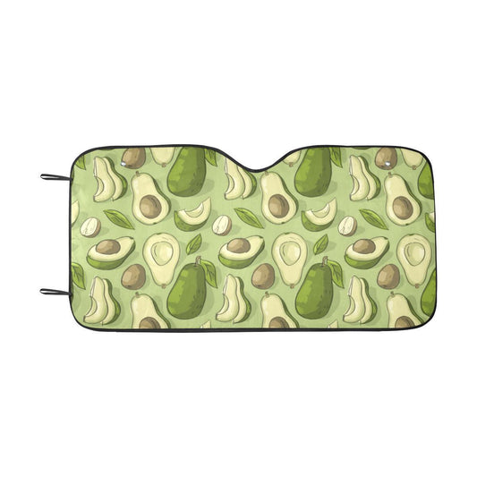 Avocado Pattern Print Design AC03 Car Sun Shade-JorJune