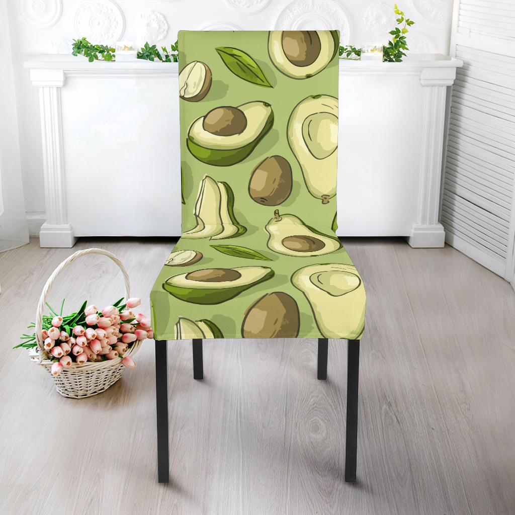 Avocado Pattern Print Design AC03 Dining Chair Slipcover-JORJUNE.COM