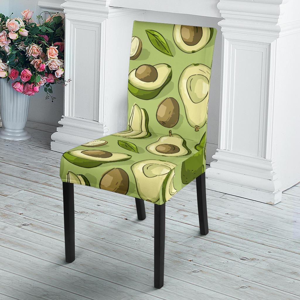 Avocado Pattern Print Design AC03 Dining Chair Slipcover-JORJUNE.COM