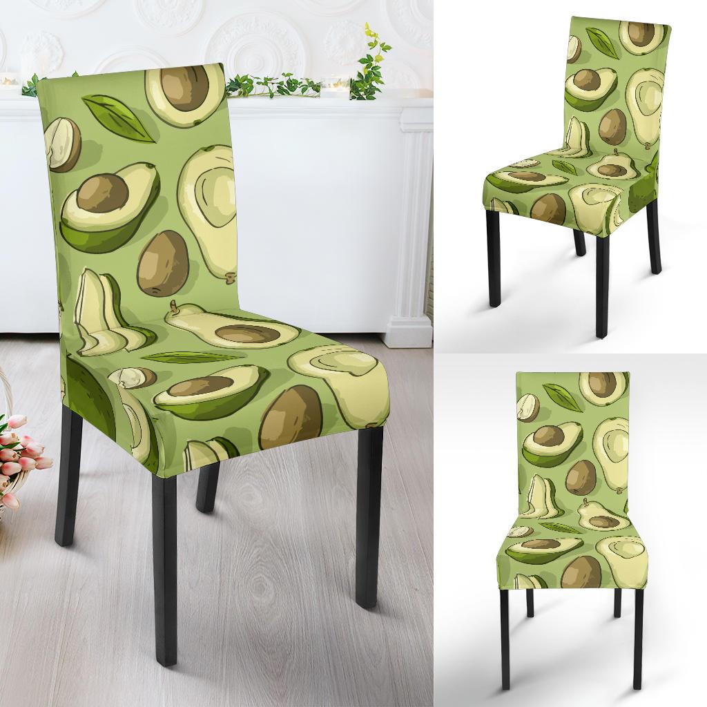 Avocado Pattern Print Design AC03 Dining Chair Slipcover-JORJUNE.COM