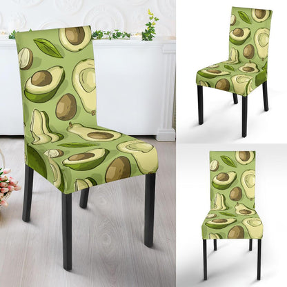 Avocado Pattern Print Design AC03 Dining Chair Slipcover-JORJUNE.COM