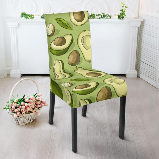 Avocado Pattern Print Design AC03 Dining Chair Slipcover-JORJUNE.COM