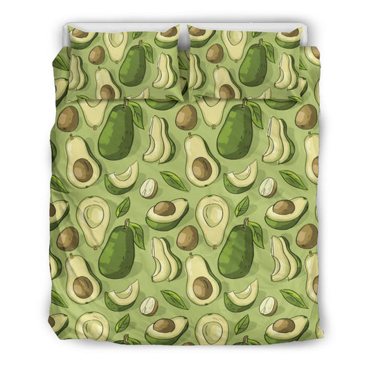 Avocado Pattern Print Design AC03 Duvet Cover Bedding Set-JORJUNE.COM