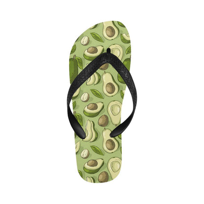Avocado Pattern Print Design AC03 Flip Flops-JorJune