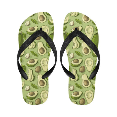 Avocado Pattern Print Design AC03 Flip Flops-JorJune