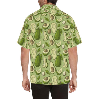 Avocado Pattern Print Design AC03 Men Hawaiian Shirt-JorJune