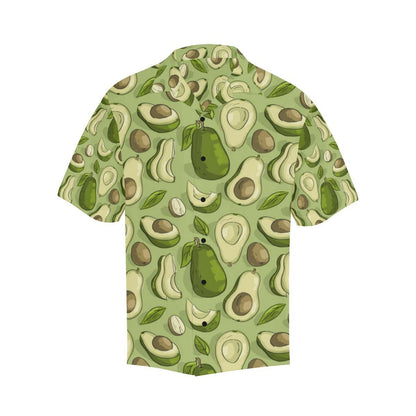 Avocado Pattern Print Design AC03 Men Hawaiian Shirt-JorJune