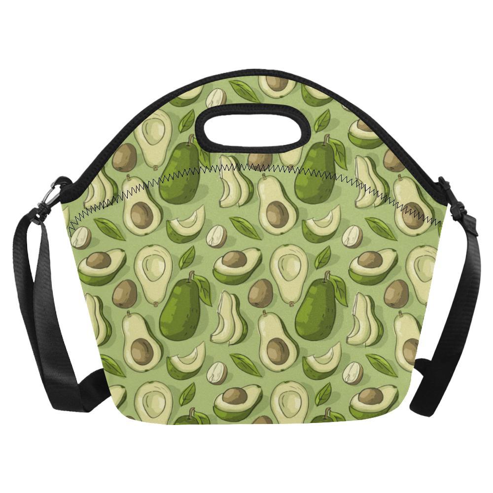 Avocado Pattern Print Design AC03 Neoprene Lunch Bag-JorJune