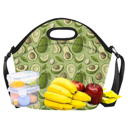 Avocado Pattern Print Design AC03 Neoprene Lunch Bag-JorJune