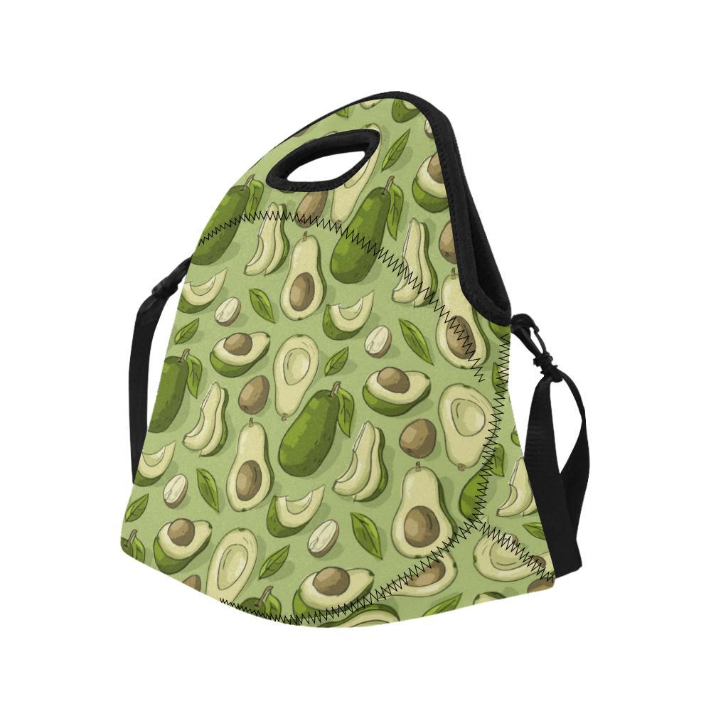 Avocado Pattern Print Design AC03 Neoprene Lunch Bag-JorJune