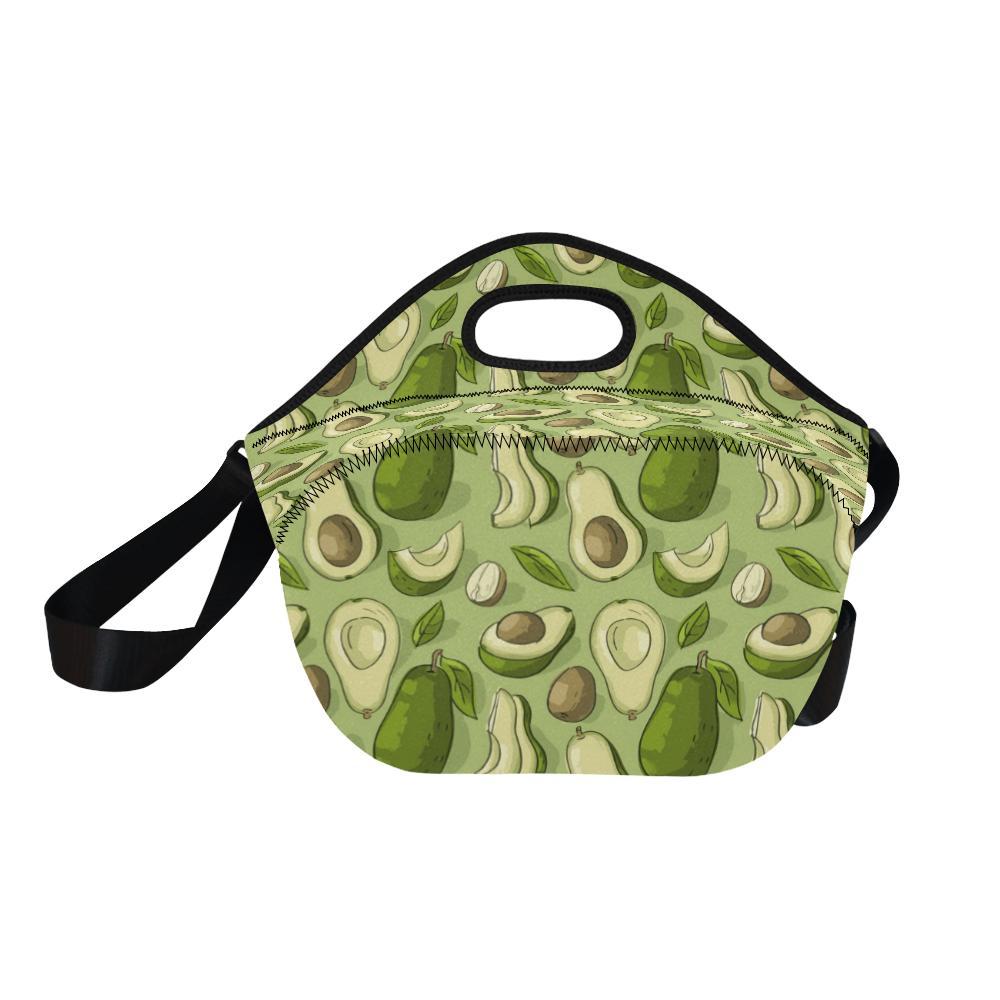 Avocado Pattern Print Design AC03 Neoprene Lunch Bag-JorJune