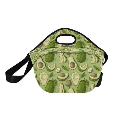 Avocado Pattern Print Design AC03 Neoprene Lunch Bag-JorJune