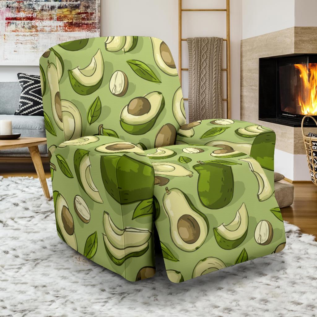 Avocado Pattern Print Design AC03 Recliner Slipcover-JORJUNE.COM