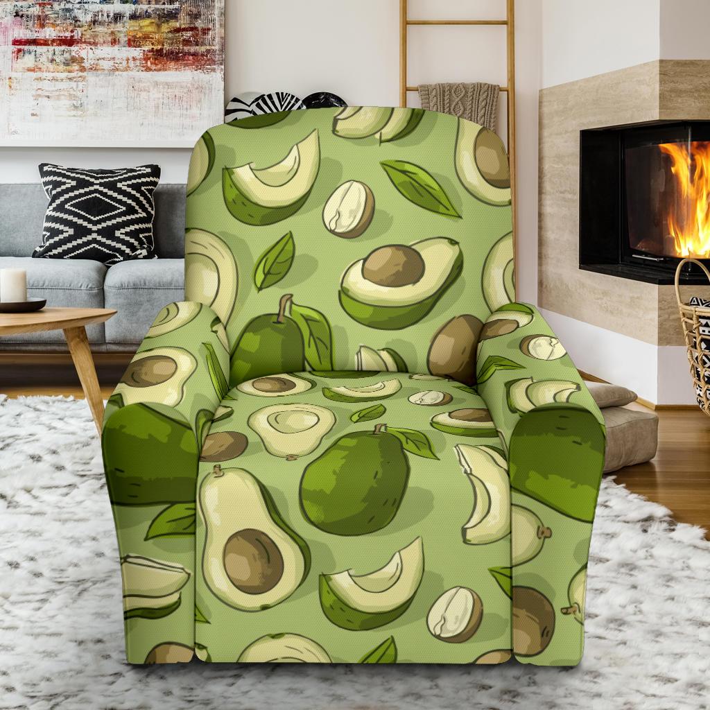 Avocado Pattern Print Design AC03 Recliner Slipcover-JORJUNE.COM