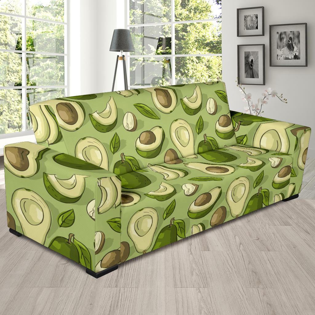 Avocado Pattern Print Design AC03 Sofa Slipcover-JORJUNE.COM