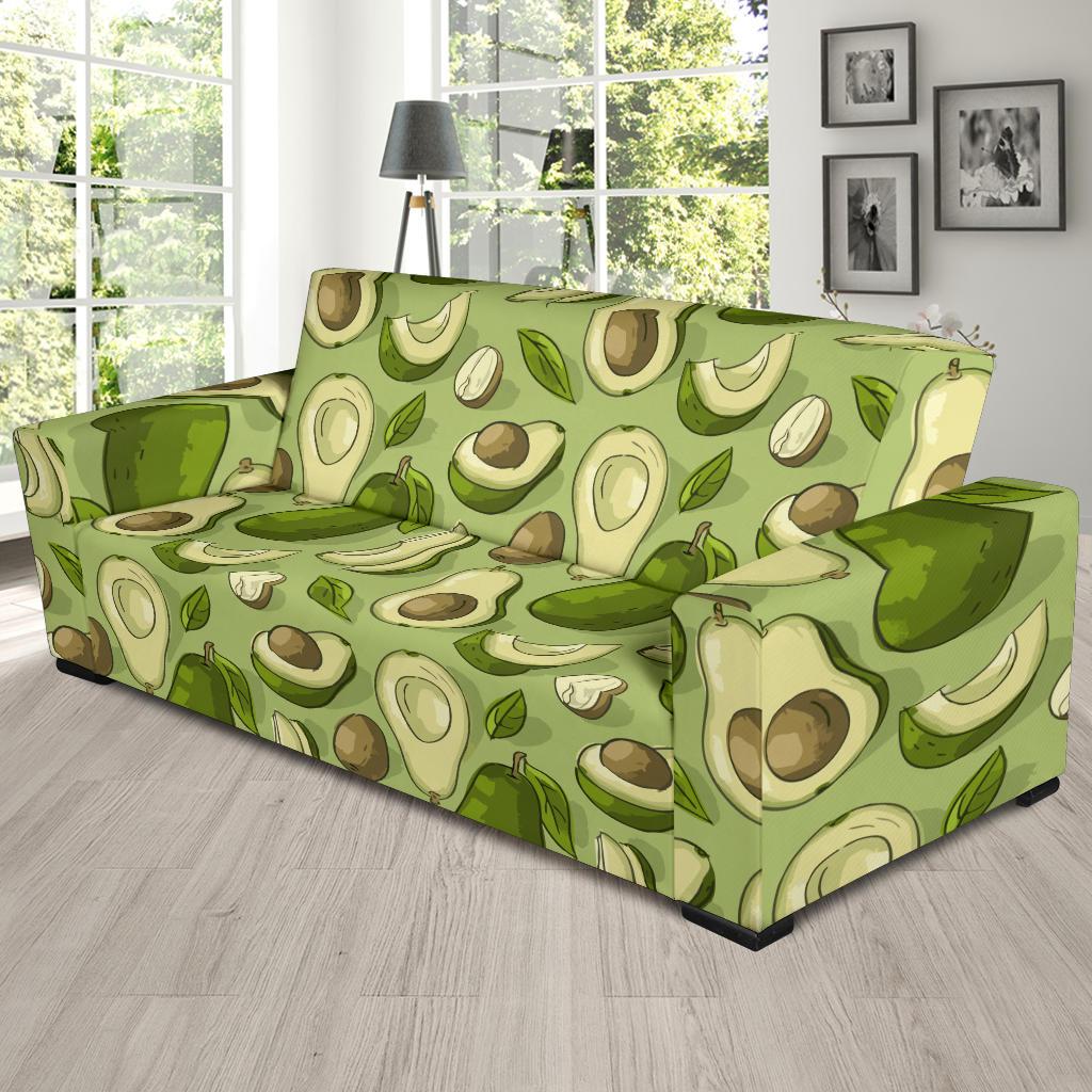 Avocado Pattern Print Design AC03 Sofa Slipcover-JORJUNE.COM
