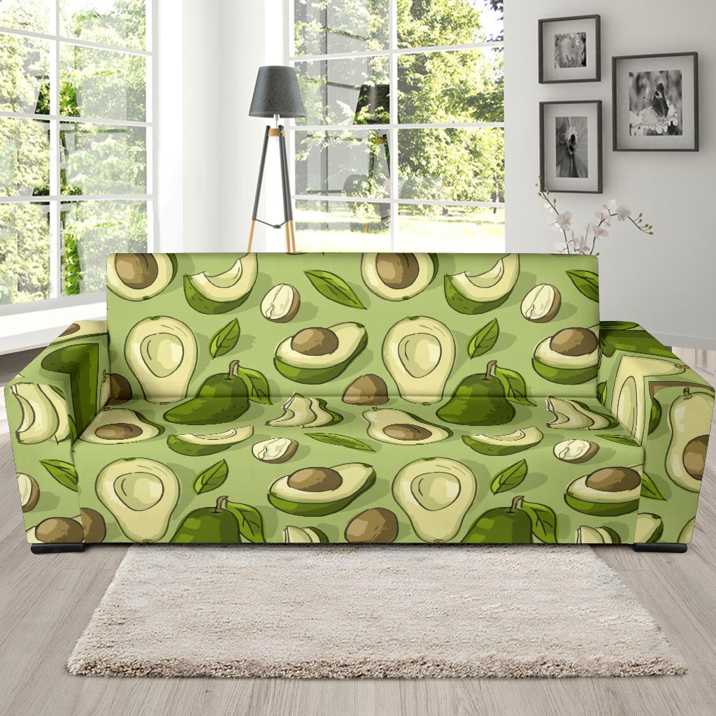 Avocado Pattern Print Design AC03 Sofa Slipcover-JORJUNE.COM