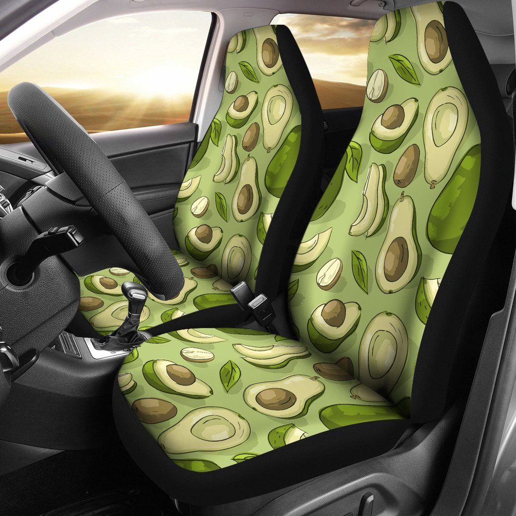 Avocado Pattern Print Design AC03 Universal Fit Car Seat Covers