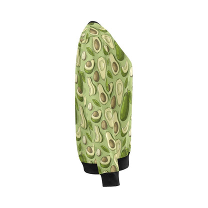 Avocado Pattern Print Design AC03 Women Long Sleeve Sweatshirt-JorJune