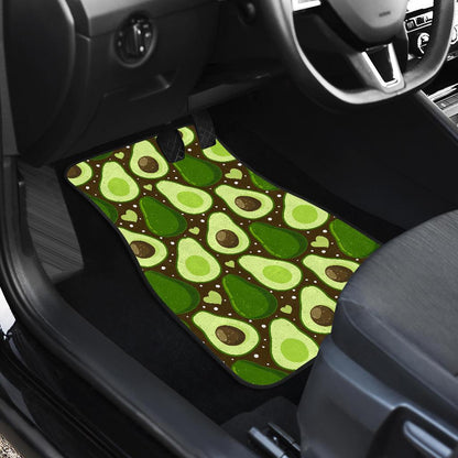 Avocado Pattern Print Design AC04 Car Floor Mats-JorJune
