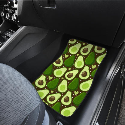 Avocado Pattern Print Design AC04 Car Floor Mats-JorJune